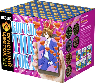 Король Тик-Тока Батарея салютов купить в Карачаевске | karachaevsk.salutsklad.ru